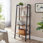 VASAGLE 4-Tier Ladder Shelf Bookshelf Bookcase Furniture Storage Rack Shelves