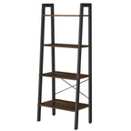 VASAGLE 4-Tier Ladder Shelf Bookshelf Bookcase Furniture Storage Rack Shelves