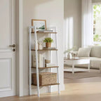 VASAGLE 4-Tier Ladder Shelf Bookshelf Bookcase Furniture Storage Rack Shelves