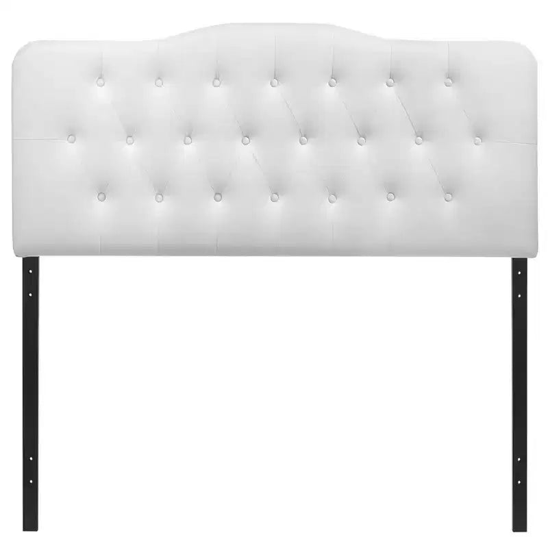 Annabel Upholstered Vinyl Headboard White - Modway