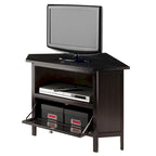 Mobile TV e multimediale ad angolo Zena, Espresso - 34,65 x 23,94 x 22,28 pollici
