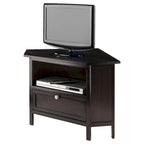 Mobile TV e multimediale ad angolo Zena, Espresso - 34,65 x 23,94 x 22,28 pollici
