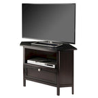 Mobile TV e multimediale ad angolo Zena, Espresso - 34,65 x 23,94 x 22,28 pollici