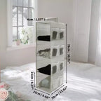 Unique Bargains 2-Shelf Closet Hanging Organizer with Magic Tapes
