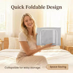 Unique Bargains 2-Shelf Closet Hanging Organizer with Magic Tapes