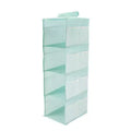 Unique Bargains 2-Shelf Closet Hanging Organizer with Magic Tapes