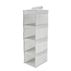 Unique Bargains 2-Shelf Closet Hanging Organizer with Magic Tapes