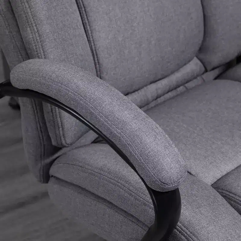 Vinsetto High Back Big and Tall Executive Office Chair 485lbs with Wide Seat Computer Desk Chair with Linen Fabric Swivel Wheels