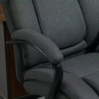 Vinsetto High Back Big and Tall Executive Office Chair 485lbs with Wide Seat Computer Desk Chair with Linen Fabric Swivel Wheels