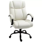 Vinsetto High Back Big and Tall Executive Office Chair 485lbs with Wide Seat Computer Desk Chair with Linen Fabric Swivel Wheels