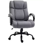 Vinsetto High Back Big and Tall Executive Office Chair 485lbs with Wide Seat Computer Desk Chair with Linen Fabric Swivel Wheels