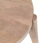 Kate and Laurel Vola Wood Side Table, 17x17x18, Natural