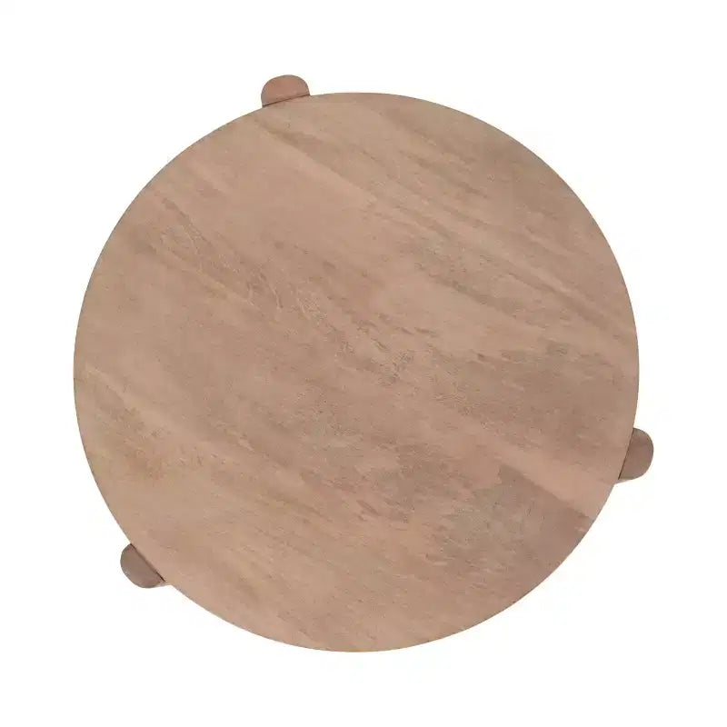 Kate and Laurel Vola Wood Side Table, 17x17x18, Natural
