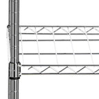 Betsy Adjustable Garment Rack (Optional Casters/Wheels) - HAC1008 - Chrome - Safavieh