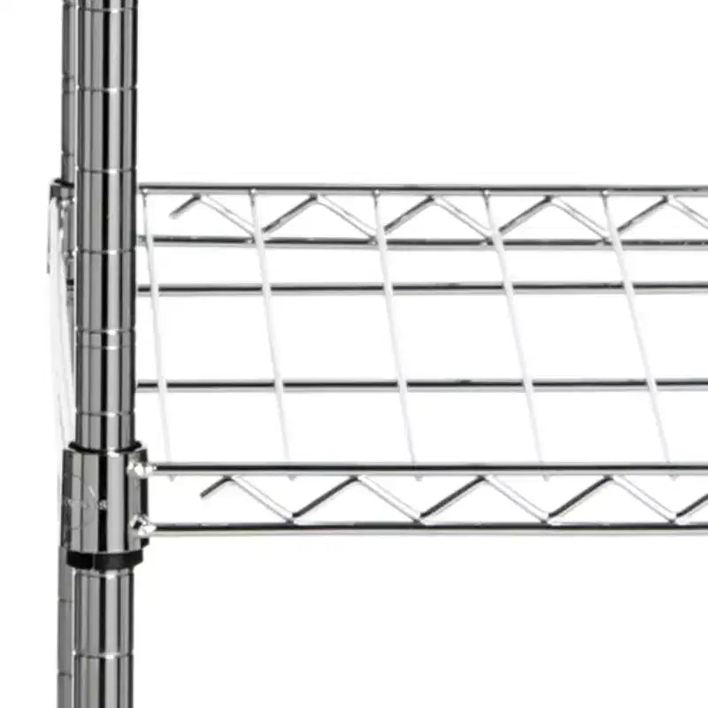 Betsy Adjustable Garment Rack (Optional Casters/Wheels) - HAC1008 - Chrome - Safavieh