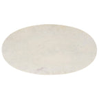 Tavolino da caffè Art Déco in marmo con cornice circolare aperta dorata, completamente assemblato, 99 cm L x 53 cm P x 46 cm A