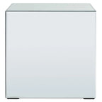 Tavolino d'appoggio con finitura a specchio, finitura completamente a specchio, 40,6 cm L x 40,6 cm P x 40,6 cm H, design salva-spazio