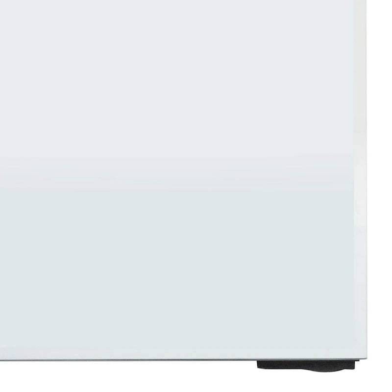 Tavolino d'appoggio con finitura a specchio, finitura completamente a specchio, 40,6 cm L x 40,6 cm P x 40,6 cm H, design salva-spazio