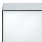 Tavolino d'appoggio con finitura a specchio, finitura completamente a specchio, 40,6 cm L x 40,6 cm P x 40,6 cm H, design salva-spazio
