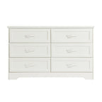 Comodino moderno con 3 cassetti e cassettiera con 6 cassetti, organizer per vestiti - Maniglie in metallo, 47,6L x 15,7W x 28,9H