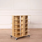 ECR4Kids 20-Compartment Mobile Storage Tower and 20 Cubby Bins, 5x4, Kids Furniture