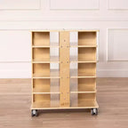ECR4Kids 20-Compartment Mobile Storage Tower and 20 Cubby Bins, 5x4, Kids Furniture