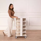 ECR4Kids 20-Compartment Mobile Storage Tower and 20 Cubby Bins, 5x4, Kids Furniture