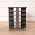 ECR4Kids 20-Compartment Mobile Storage Tower and 20 Cubby Bins, 5x4, Kids Furniture