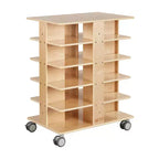 ECR4Kids 20-Compartment Mobile Storage Tower and 20 Cubby Bins, 5x4, Kids Furniture