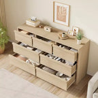 Whizmax 7 Drawer Dresser for Bedroom, Wooden Double Dresser Organizer with Storage, Modern Chest of Drawers for Bedroom, Living Room, Nursery