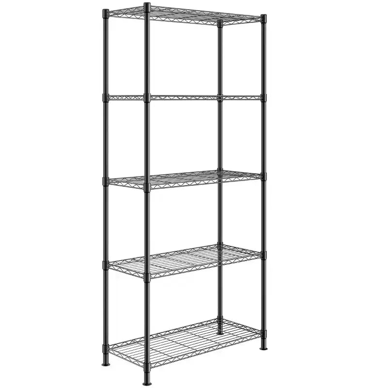 5-Tier Heavy Duty Metal Storage Shelving Unit Adjustable Garage Rack 2000 lbs Capacity with Leveling Feet