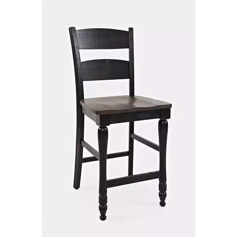Jofran, Ladderback Counter Stool (Set of 2), Black
