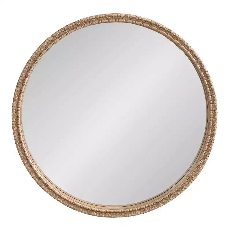 Kate & Laurel All Things Decor 30x30 Stallworth Decorative Round Mirror