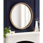 Kate & Laurel All Things Decor 30x30 Stallworth Decorative Round Mirror