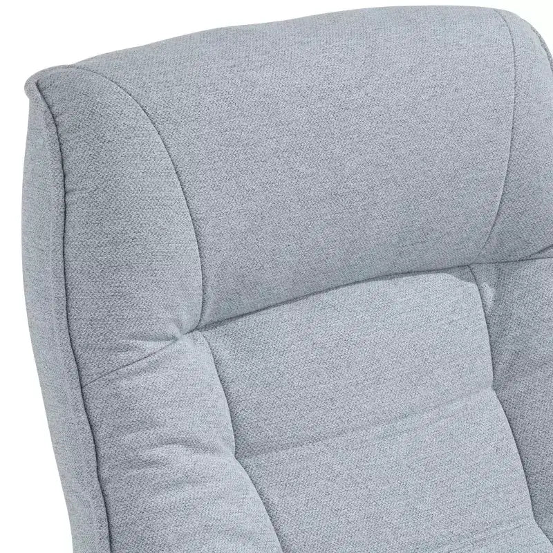 BenchMaster Annika Sky Blue Fabric Adjustable Swivel Recliner