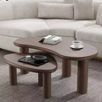Dovelina Wood Grain Tabletop Rectangle Coffee Table for Living Room