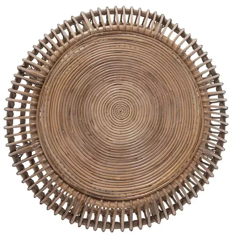Christopher Knight Home Classic Dag Rustic Rattan Round Coffee Table, Natural