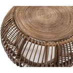 Christopher Knight Home Classic Dag Rustic Rattan Round Coffee Table, Natural