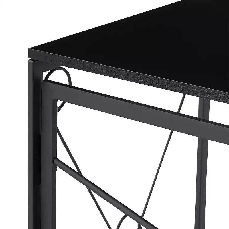 VECELO L-shaped Corner Computer Desk Home Office Writing Workstation, 59 inch Gaming Table