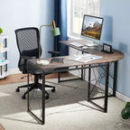 VECELO L-shaped Corner Computer Desk Home Office Writing Workstation, 59 inch Gaming Table