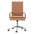 Sedia da ufficio ergonomica in pelle PU, regolabile in altezza e girevole