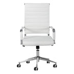 Sedia da ufficio ergonomica in pelle PU, regolabile in altezza e girevole