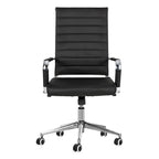 Sedia da ufficio ergonomica in pelle PU, regolabile in altezza e girevole