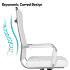 Sedia da ufficio ergonomica in pelle PU, regolabile in altezza e girevole