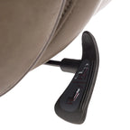 Sedia da ufficio direzionale in similpelle con schienale alto, schienale regolabile 87-106°, girevole a 360°, 125 kg