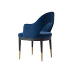 Manhattan Comfort Set of 2 Carrington Modern Velvet Upholstered Dining Armchairs