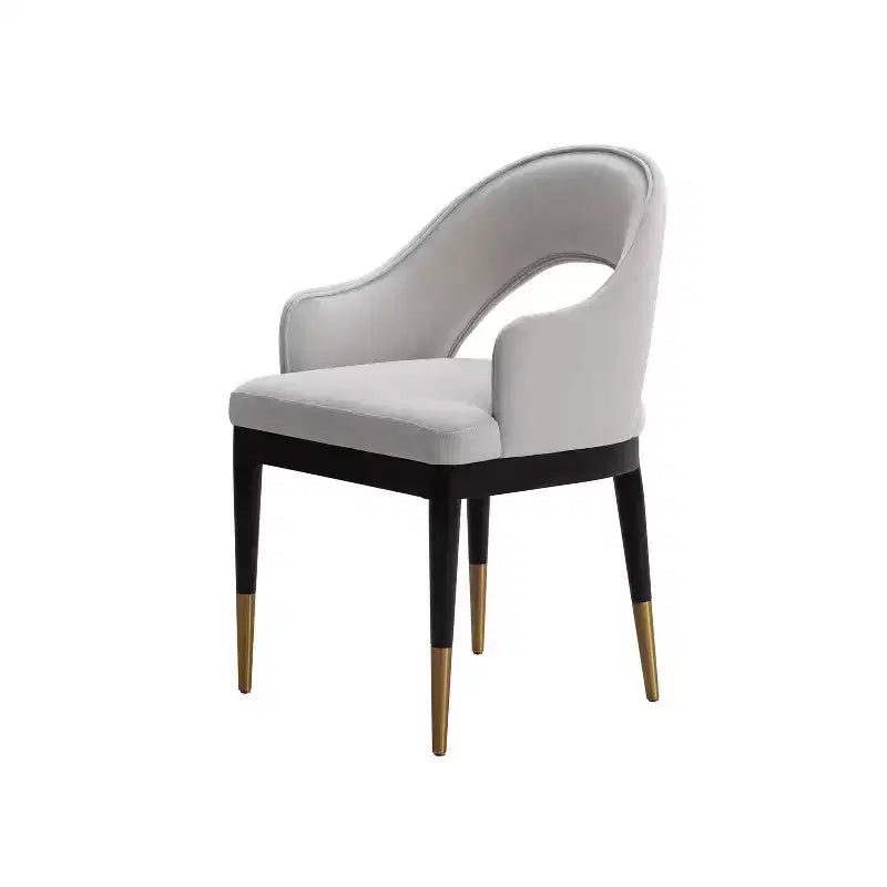 Manhattan Comfort Set of 2 Carrington Modern Velvet Upholstered Dining Armchairs