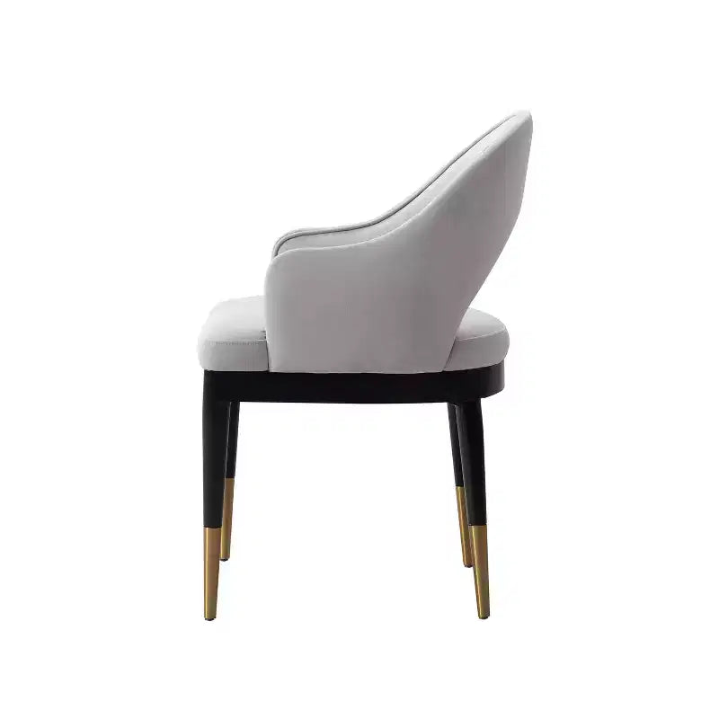 Manhattan Comfort Set of 2 Carrington Modern Velvet Upholstered Dining Armchairs