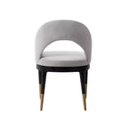 Manhattan Comfort Set of 2 Carrington Modern Velvet Upholstered Dining Armchairs