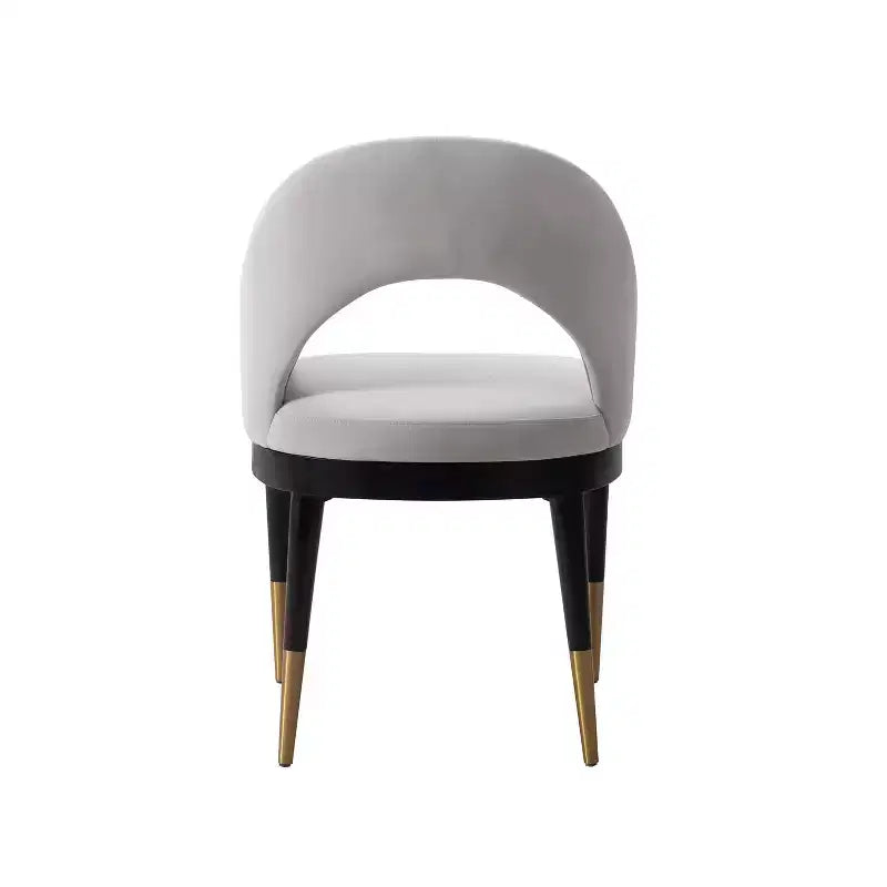 Manhattan Comfort Set of 2 Carrington Modern Velvet Upholstered Dining Armchairs